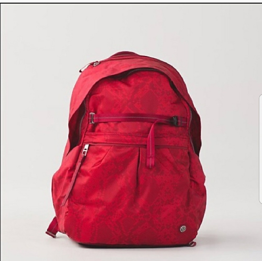 Lululemon Pack It Backpack Snake Red Tide